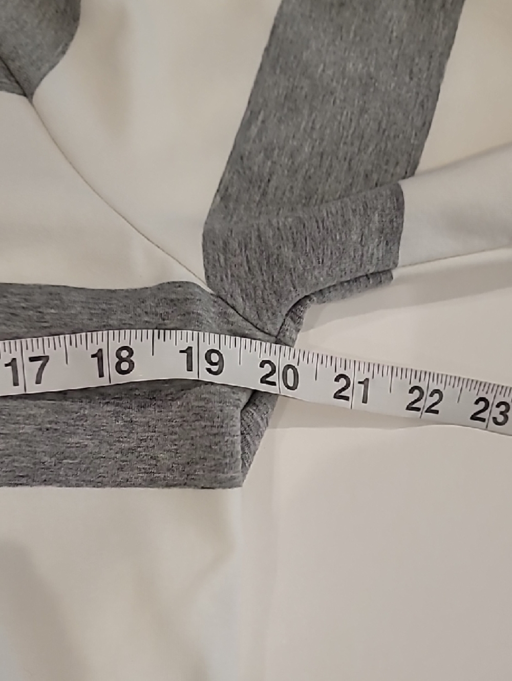 GAPbody Hooded Striped Sweatshirt Cover Up Gray White Medium - Picture 10 of 12